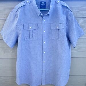 Ecko Unlimited Light Blue Casual Button Down Shirt, XXL, New w/o Tags